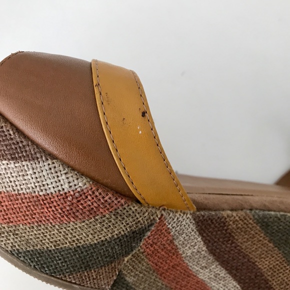 Fabric Wrapped Platform Wedges - Picture 7 of 13